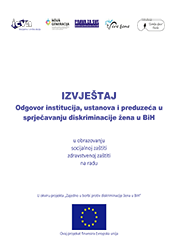 Odgovor institucija, ustanova i preduzeća u sprečavanju diskriminacije žena u BiH