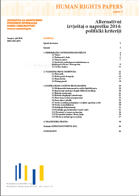 Alternativni izvještaj o napretku za 2014. sada dostupan i u elektronskoj formi