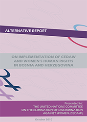 Alternative Report on Implementation on Cedaw and Womens Human Rights in BiH